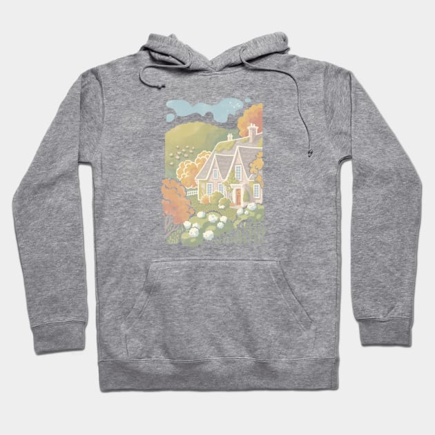 Cottage in the Hills Hoodie by VictoriaSochivko